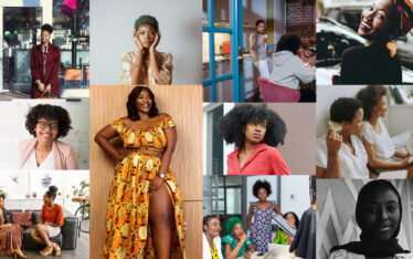 Collage of diverse Black women entrepreneurs showcasing different professions and activities, embodying Ethnic Minority Women Entrepreneur Support.